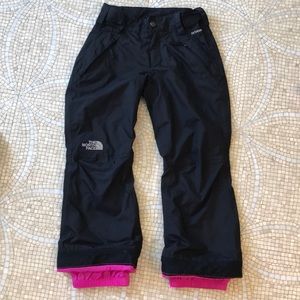 Girls adjustable North Face ski pants